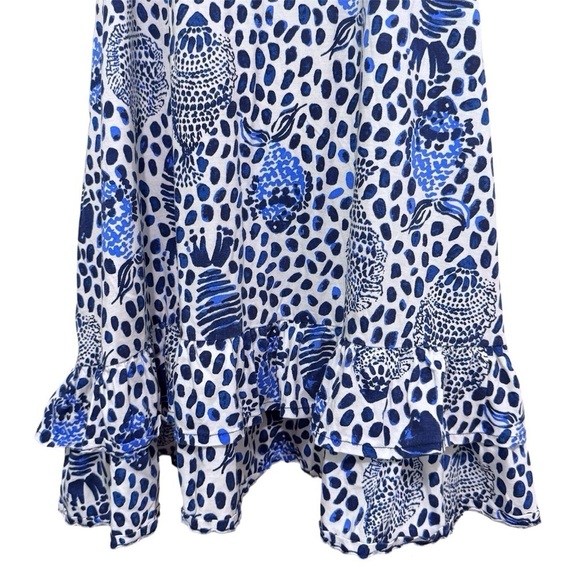 Lilly Pulitzer Evangelia Dress In High Tide Navy Heart And Sole Size Small - Picture 5 of 9